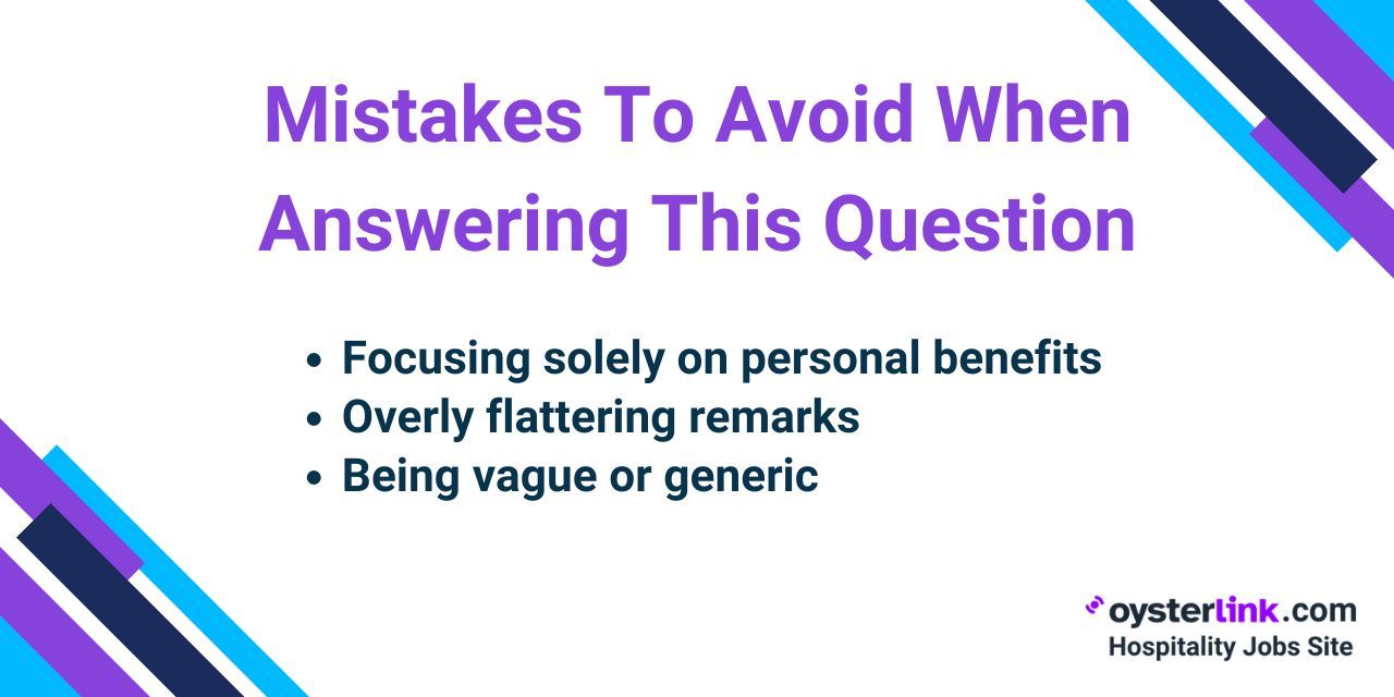 Mistakes To Avoid When Answering This Question
